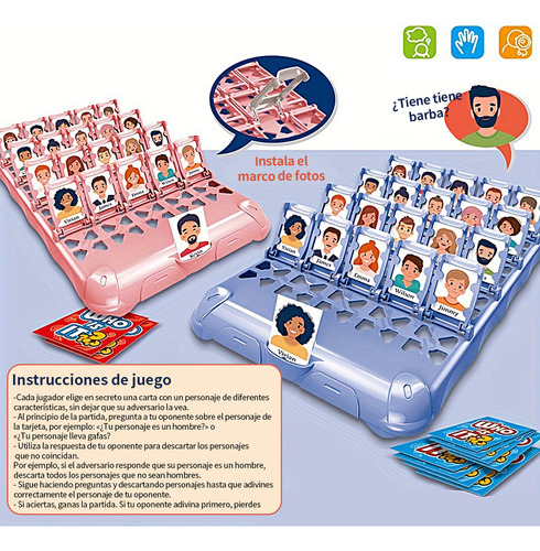 Juegos De Mesa Adivina Quien Para Niños Hong Jie Toys Dakara Juego De Mesa Fisico