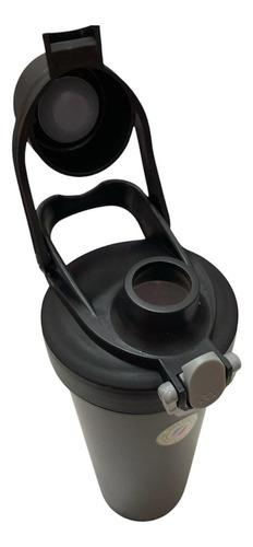 Shaker Acrílico Con Batidor Acero Inoxidable 750ml Librebpa Negro