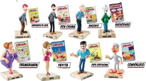 Condorito Y Personajes, Figuras De Colección 13 Cm 