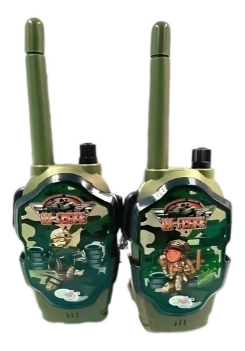 Rádio Walkie Talkie Infantil Brinquedo Menina Menino Talk Cor Camuflado