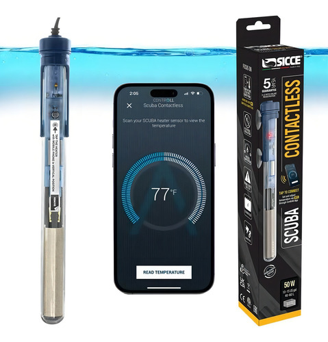 Termostato Com Aquecedor Sicce Scuba Nfc 400w 110v P Aquario Potência 400 W