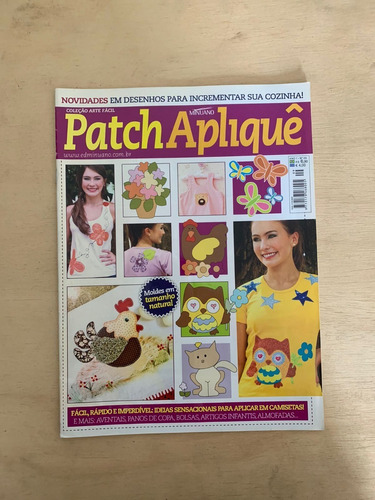 Revista Patch Apliquê 09 Animais Flores Dicas Receitas 846m