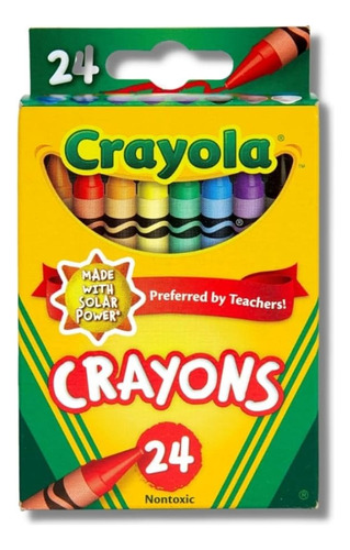 2 Cajas De Crayones Crayola Estándar: Caja De 24 Colores C/u