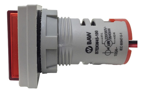 Imagen 2 de 6 de Vatimetro Kw Digital Cuadrado Ojo De Buey Baw