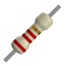 Resistor 2k2 E 680r 1/4w 5% - Pct 100 Pçs Cd