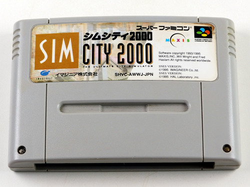 Sim City 2000 Original Super Famicom Jap
