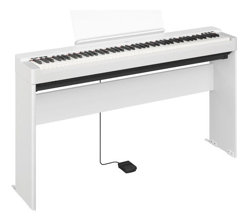 Piano Digital Yamaha P225 Wh + Estante L200 Wh Branco