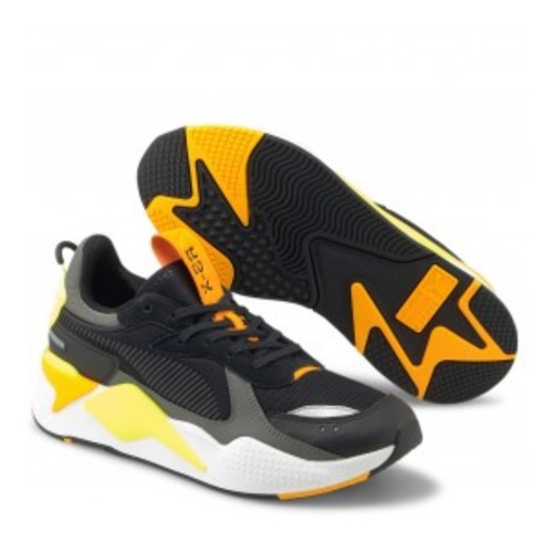 Puma Rs X Mix Black Castlerock Yellow Alert 38046206