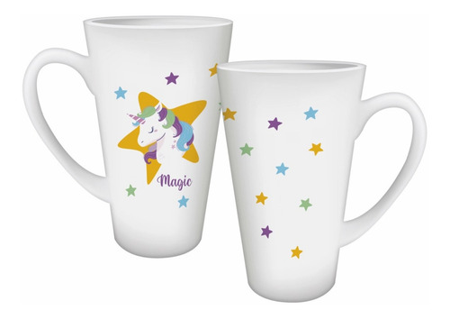 Taza Personalizada Unicornio Cónica 17 Oz