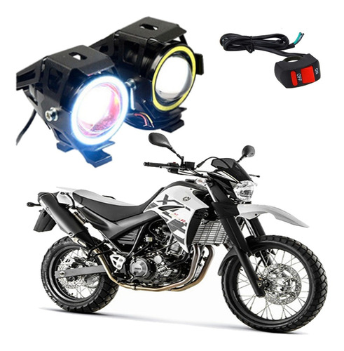 Kit Farol Milha Angel Eye U7 Yamaha Xt 660r 2013 2014 2015