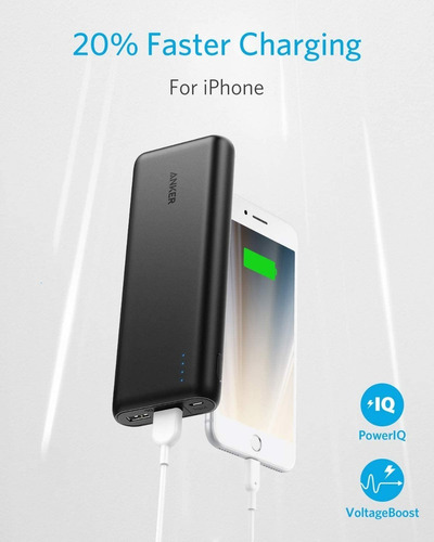 Cargador Portatil - Anker Powercore 20100 - 20100mah - 2 Usb Color Negro