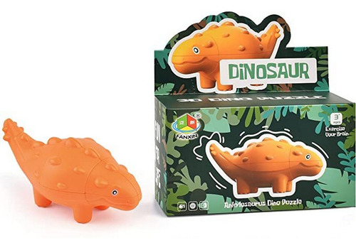 Cubo Mágico Dinosaurio Ankylosaurus Juego Niños Adultos