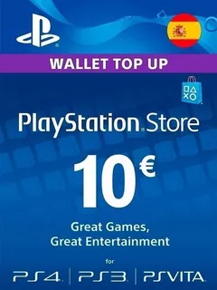 Tarjeta/card Psn 10 Euros (españa) Playstation Store Ps4/ps5