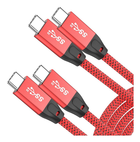 Cable Usb C A Usb C 100 W 1,5 Pies 2 Unidades, Usb 3.2 ...