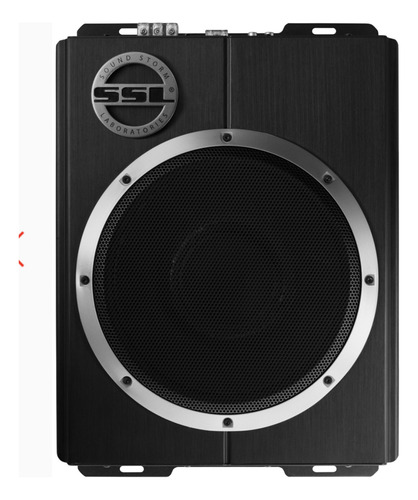 SSL LOPRO10 Subwoofer Negro Amplificado para Auto Coche Perfil bajo Debajo del Asiento 10" 1200w Max