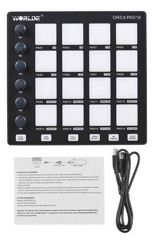 Controlador Midi Knobs, Software Usb, Controlador Music Pad