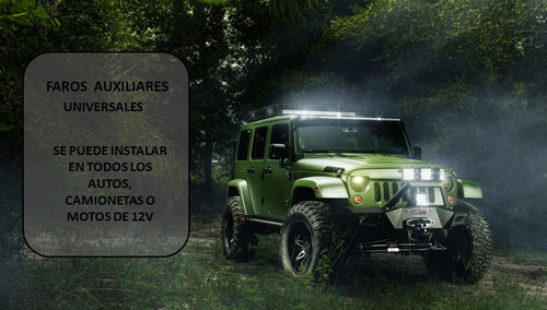 Par Faro Auxiliar Lupa U3 Cree Led Moto Auto+ Switch -xp