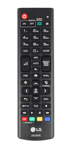 Controle Remoto Monitor LG Akb75095383 ,