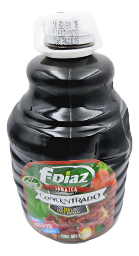 Concentrado De Jamaica 100% Natural Fdiaz 1 Litro