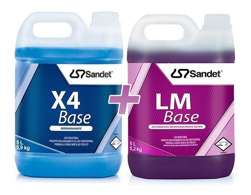 Kit Lm Base 5l Solupan + Desincrustante X4 Base 5l Sandet *