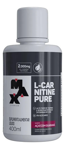 L-carnitine Pure 400ml - Max Titanium