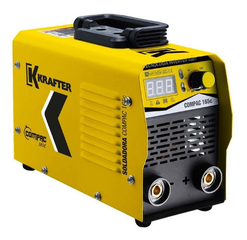 Maquina Soldar Inverter Compac 165c Krafter Color Amarillo