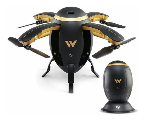 Dron W5 Plegable En Forma De Huevo Wifi Fpv