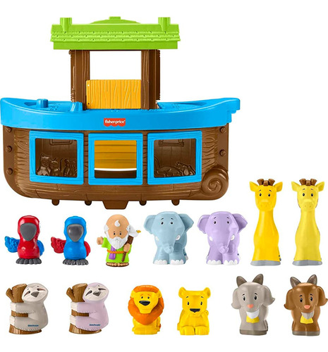 Fisher-price Little People Toddler Toy Noahs Ark Playset Con