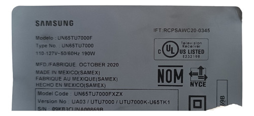 Fuente Un65tu7000f Bn44-01055a (Usado)