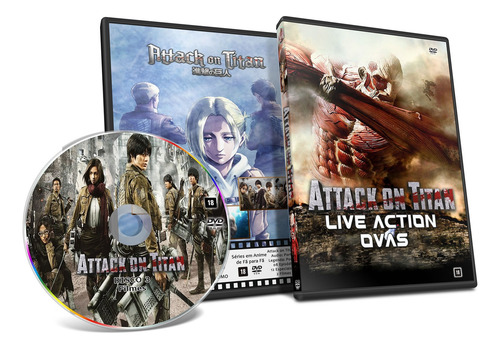 Dvd Attack On Titan Shingeki No Kyojin Ovas Dub Leg + Filme