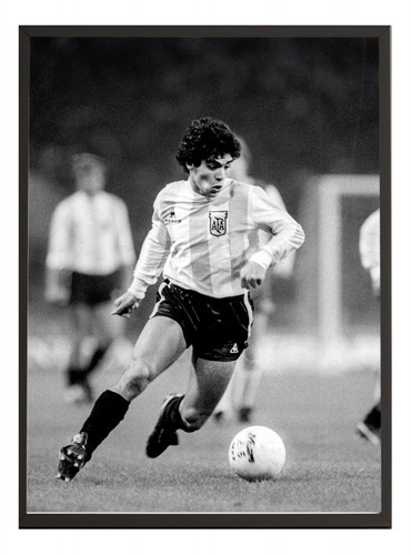 Quadro Maradona Jogando Na Seleção Da Argentina 4159