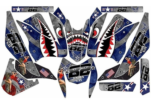 Stickers, Calca, Vinil, Para Moto Pulsar Ns200 Mod-135