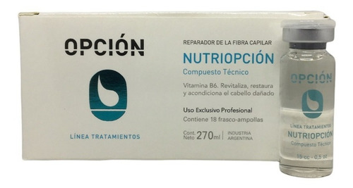 Ampollas Compuesto Técnico Nutriopcion Opción Caja X 18u