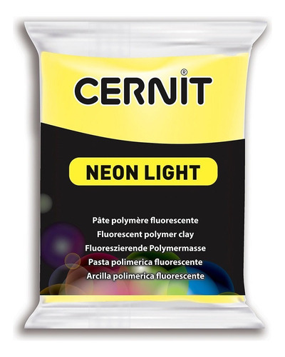 Cernit Neon Light Arcilla Polimérica 56 G Colores A Elección Color Amarillo