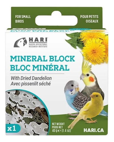 Hari Bloque Calcio Minerales Vitaminas Limar Pico De Pajaros