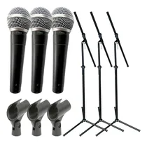 Comprar Combo 3 Microfonos Sn58 + 3 Soportes + 3 Pipetas -  