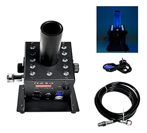 Máquina De Chorro De Co2 Digital 12 Led Rgb Co2 Fogger Cañón