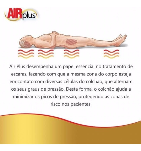 Colchão Antiescaras Massageador Dellamed Com Motor 110v