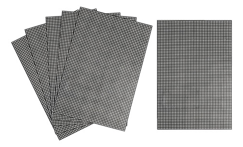 6 Unidades De Lona De Malla Plástica Para Bordar Con Puntada