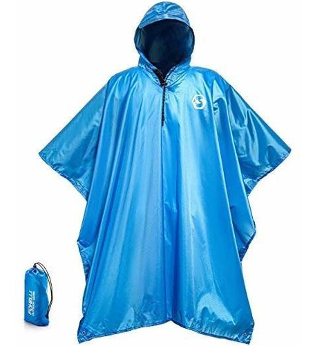 Foxelli Capucha Poncho De Lluvia - El Impermeable Militar A 