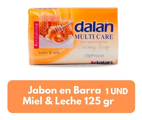 Imagen 1 de 4 de Jabón En Barra Miel & Milk Bulto De 72 Und 125gr C/u