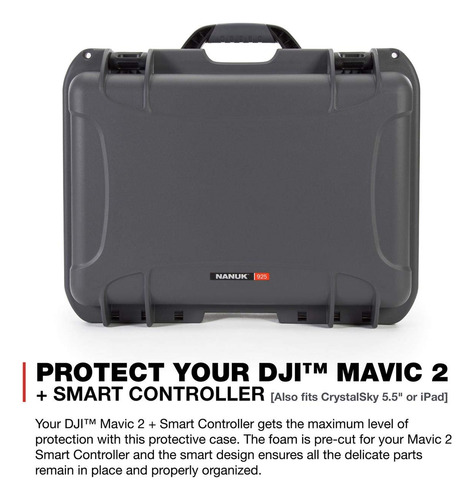 Funda Rígida Impermeable Nanuk 925 Con Espuma Para Dji Mavic
