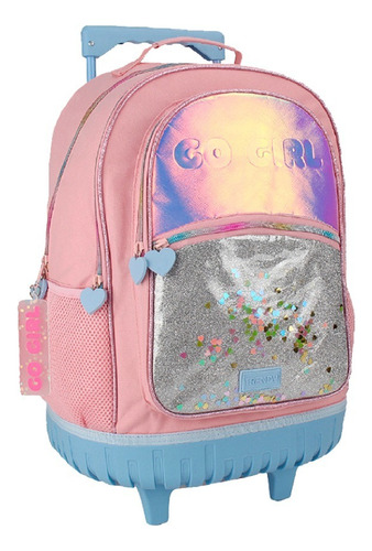 Mochila Carro Refordaza Trendy Color Rosa/celeste - 27345 