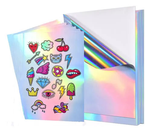comprar 60hojas Vinil Impresión Adhesivo Inkjet Holográfico A4 Papel
