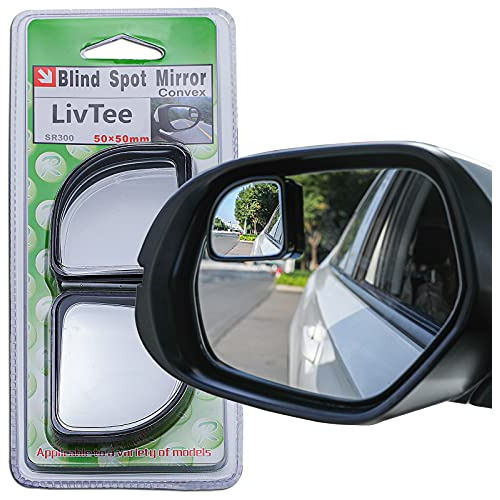 Livtee 2pcs Fan Blind Spot Mirror, Hd Glass Y Abs Housing Es