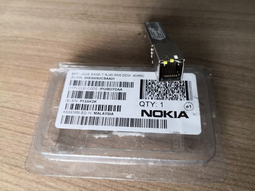 Transceiver Nokia  Sfp-gig-t 3he00062cbaa01  Sfp/rj45