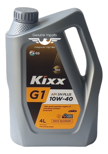Aceite De Motor Kixx 10w-40 Galon 4 Litros Semi Sintetico