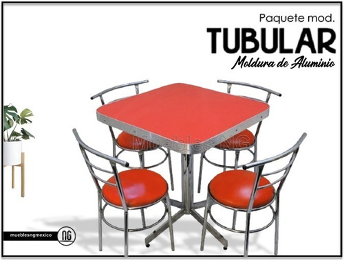 Juego De Comedor Para Restaurante Y Comercio Mod, Tbl/mda