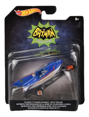 Hot Wheels Batman Classic Tv Series Batboat Dkl25 1:50 Scale