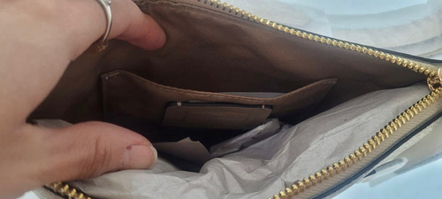Bolsa Coach. Mini Rowan File Beige/crema. 100% Original